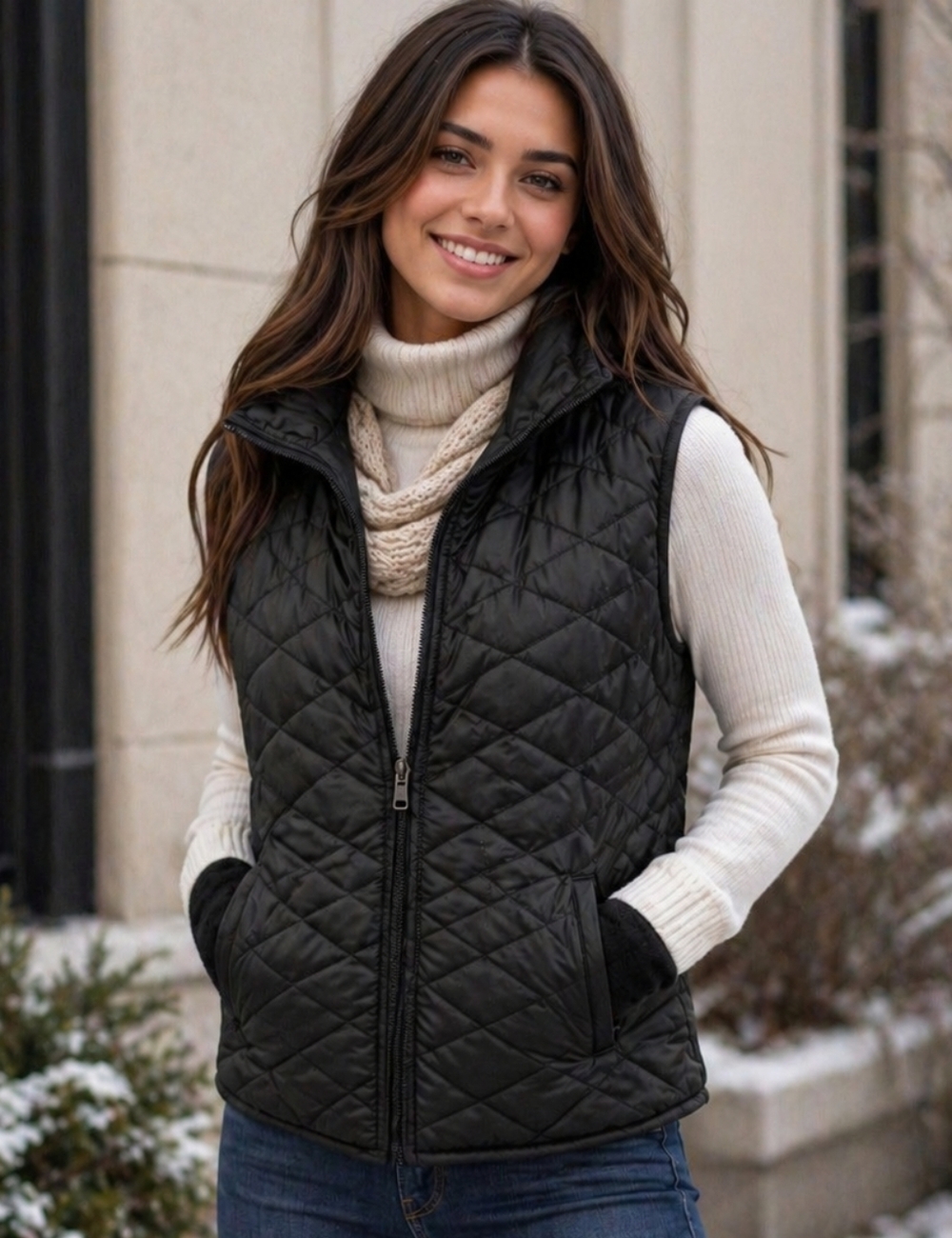 Royal Robbins Women's Black Quilted Vest Size medium Packable
